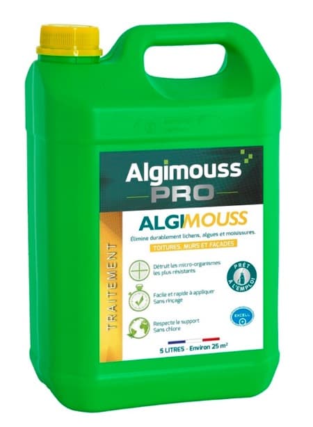 ALGIMOUSS PRO - Traitement toiture/façade 5L