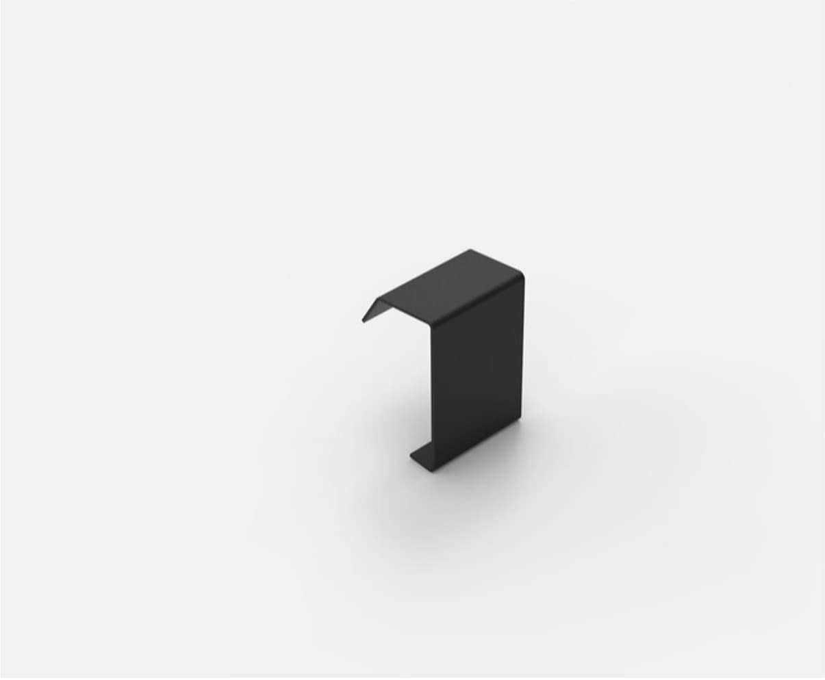 Clips & Go 2.0 - Couvre-joint 100mm Noir RAL 9005