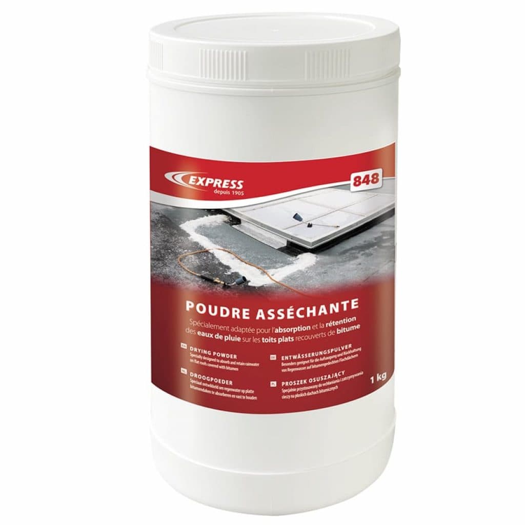 Poudre asséchante toitures plates - EXPRESS (lot 6×1kg)